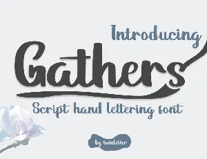 Gathers font