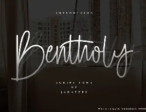 Bentholy font