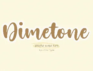 Dimetone font