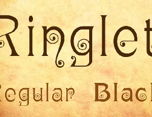 Ringlet font