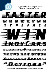 Faster One font