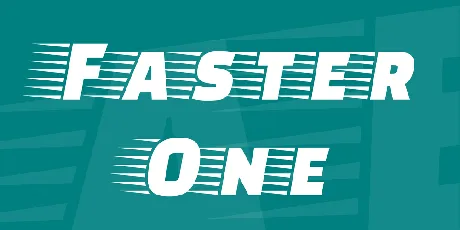 Faster One font