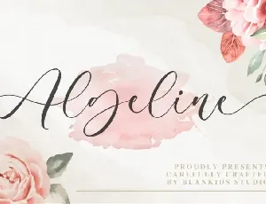 Algeline font