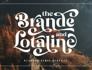 The Brande and Lotaline Serif font