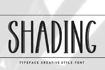 Shading Display font