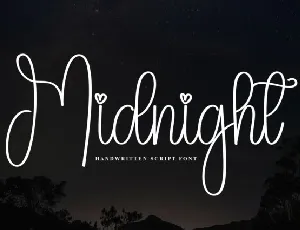 Midnight Script Typeface font