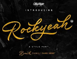 Rockyeah 3 Style font