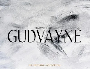 Gudvayne Typeface font