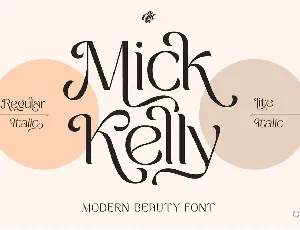 Mick Kelly font