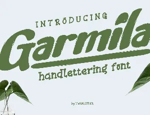 Garmila font