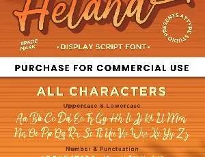 Heland - Personal Use font