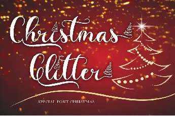 Christmas Glitter font