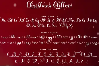 Christmas Glitter font