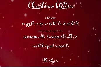 Christmas Glitter font