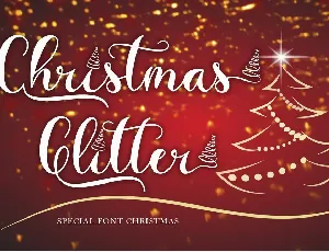 Christmas Glitter font