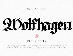 Wolfhagen font