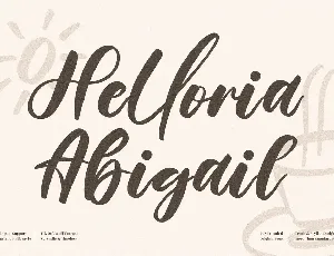 Helloria Abigail font