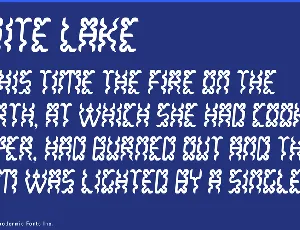 White Lake font