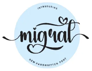 Migrat Script font