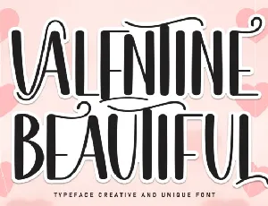 Valentine Beautiful Display font