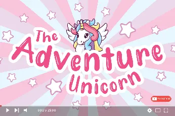 Unicorn Fold Display - Personal font