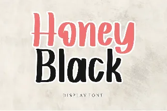 Honey Black - Personal Use font