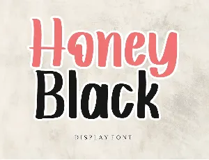 Honey Black - Personal Use font