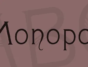 Monopol font