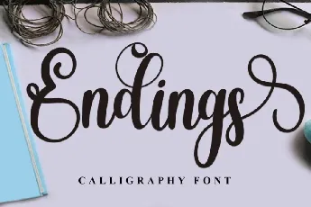 Endings font