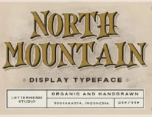 North Mountain Display font