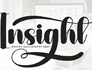 Insight Script font