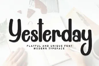 Yesterday Brush font