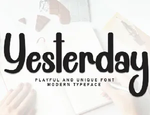 Yesterday Brush font