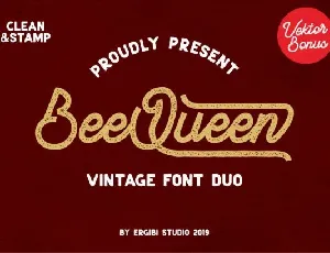 BeeQueen Script font