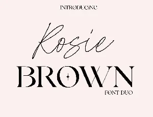 Rosie Brown font