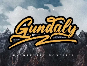 Gundaly font