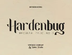 Hardenburg Demo font