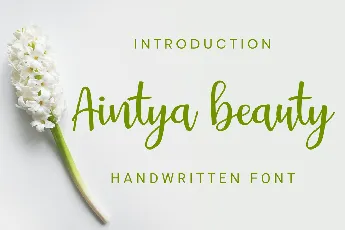 Aintya Beauty font