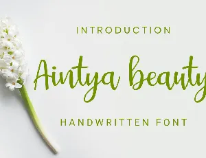 Aintya Beauty font