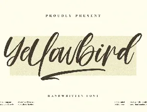 Yellowbird font