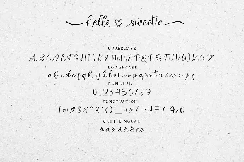 hellosweetie font