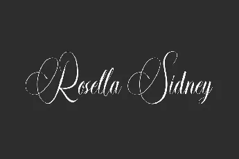 Rosella Sidney Demo font