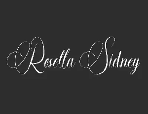 Rosella Sidney Demo font