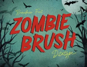Zombie Brush font