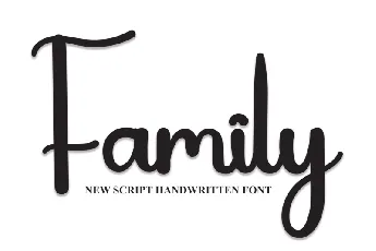 Family Script font