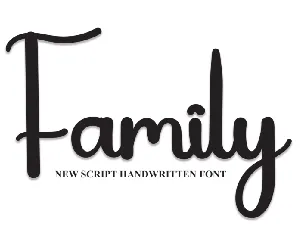 Family Script font