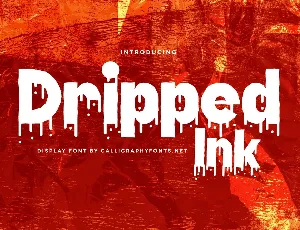 Dripped Ink font