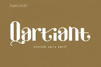 Qartiant Sans Serif font