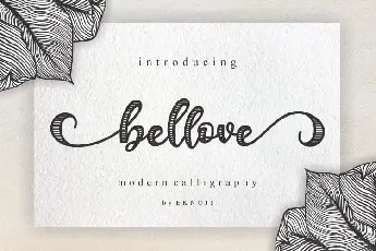 Bellove Script font