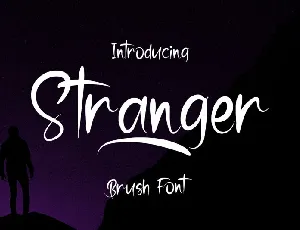 Stranger Brush font